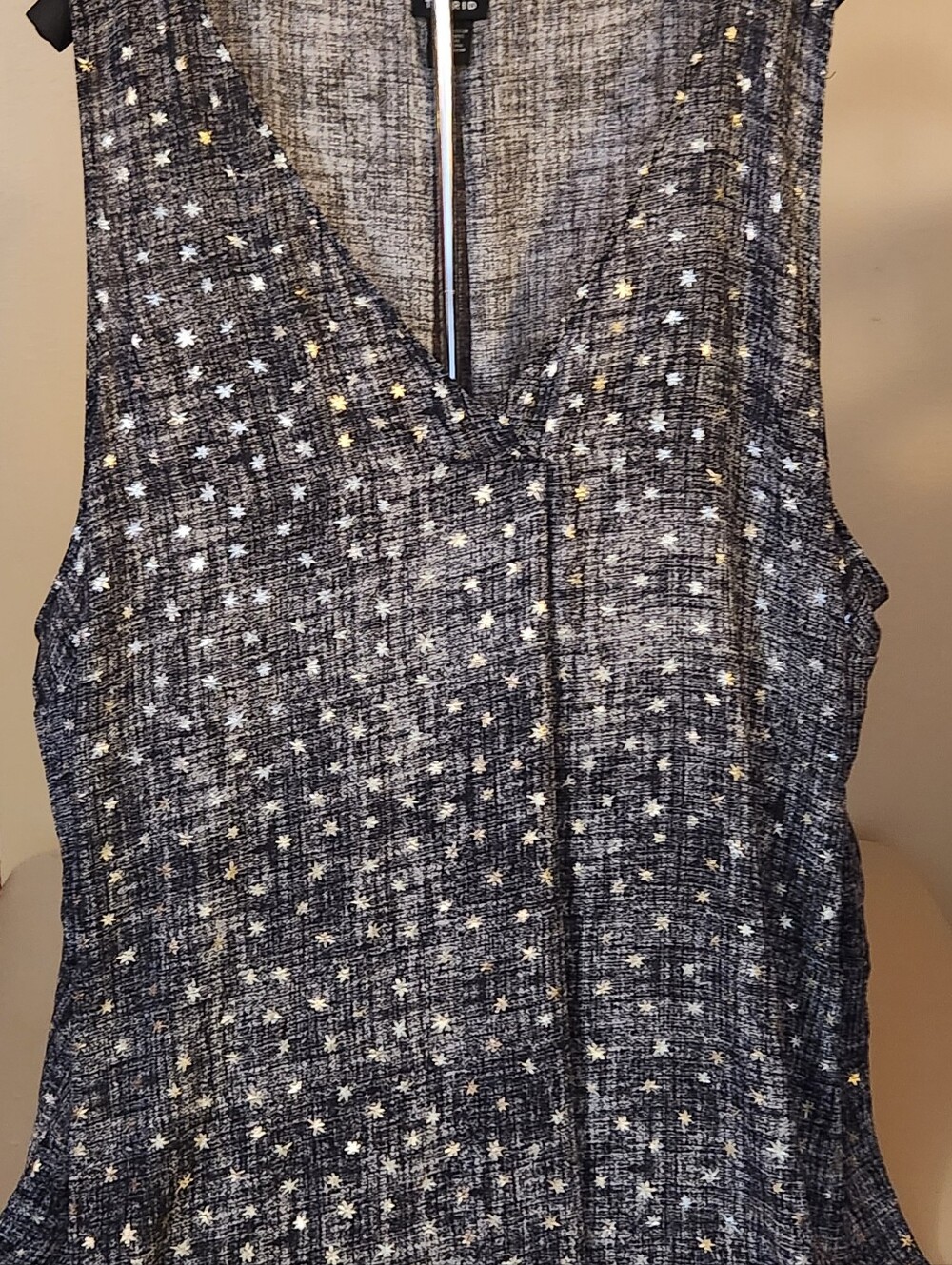 Torrid Sleeveless V-Neck Star-Print Top